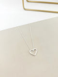 Colar Coração Vazado